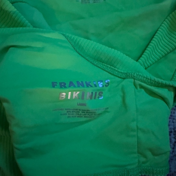 Frankie's Bikinis  Green Glow set with Jenna bottom and Connor top - Picture 5 of 6